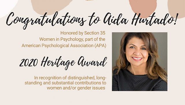 Hurtado award announcement.